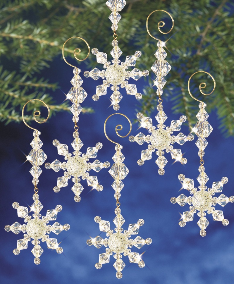 Beadery Holiday Ornament Kit Snow Crystal Dangler