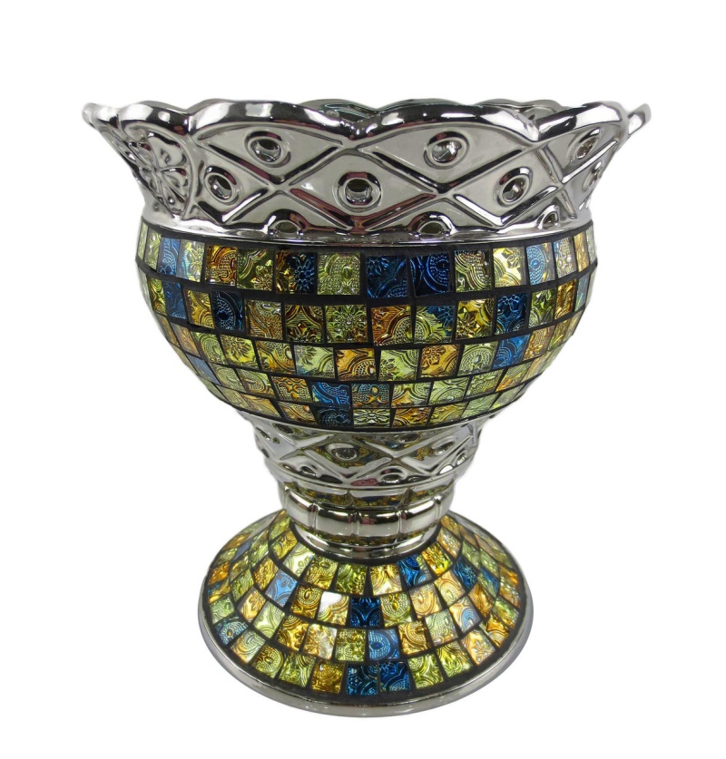 Dolce Mela Art Deco Ceramic & Glass Vases