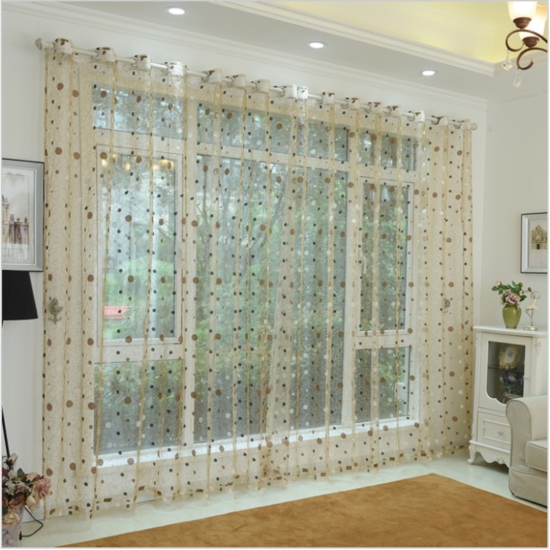 Dolce Mela Sheer Curtain Panels - Marseille