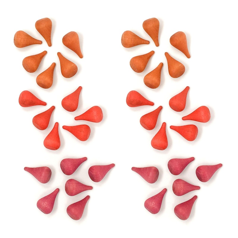 Wooden Mandala Set, Fire Cones - Grapat Educational Toy