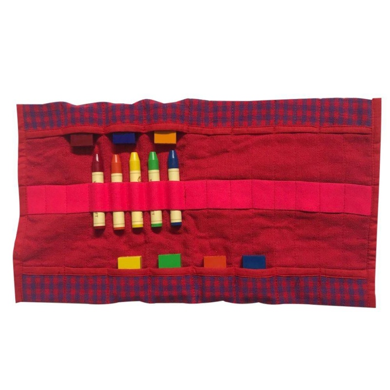 Crayon Roll - Fair Trade Crayon Storage Bag