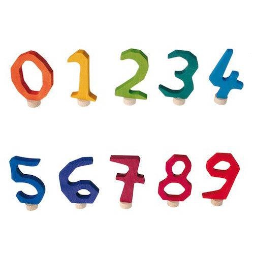 Waldorf Birthday Ring Numbers - Handcrafted Wooden Decorations for Birthday Celebrations