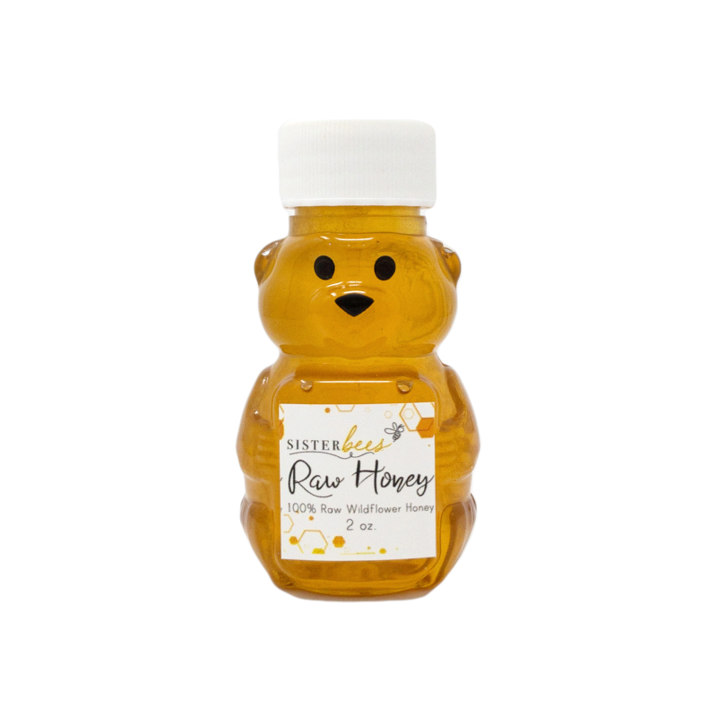 100% Raw Michigan Wildflower Honey 2 Oz - 6 Pack