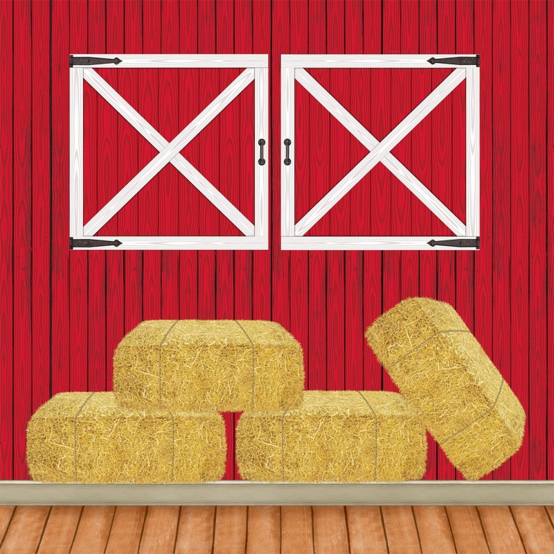 Barn Loft Door & Hay Bale Props