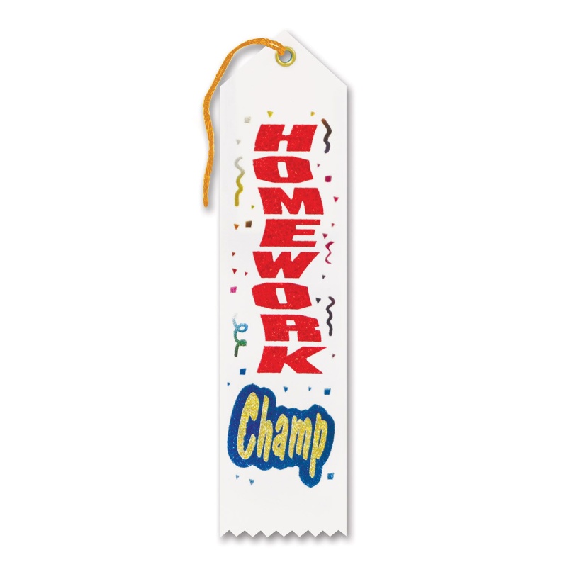Buy Homework Champ Award Ribbon Online - Motivate Your Child to Excel