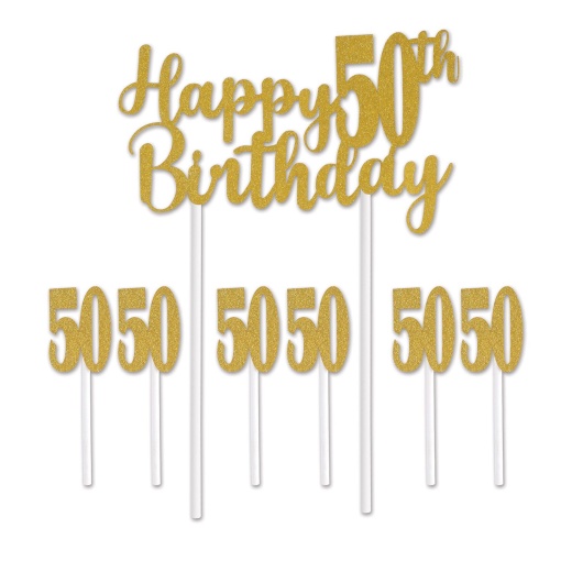 Happy 50Th Birthday Cake Topper