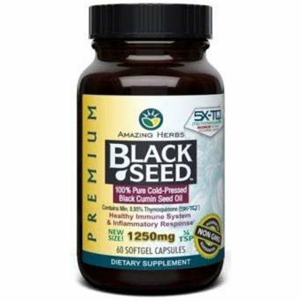 Black Seed Oil 1250 Mg 60 Softgel Capsules