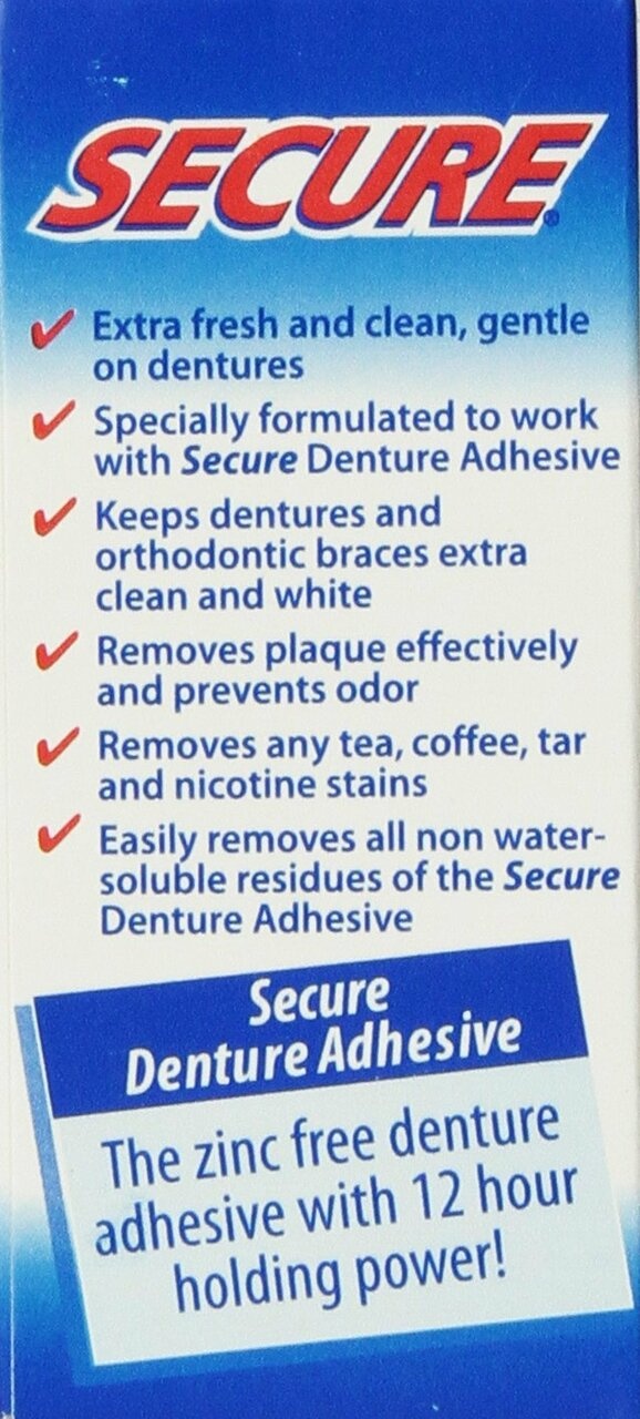 Secure Denture Adhesive Denture Cleanser (32 Tablets)
