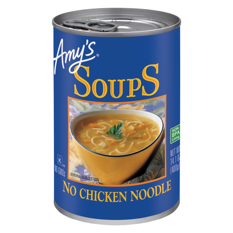 Amy's Kitchen Low Fat No Chicken Noodle Soup (12X14.1 Oz)