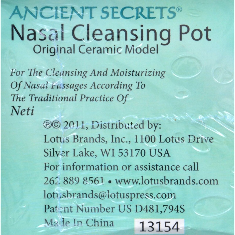 Ancient Secrets Nasal Cleansing Pot (1Xpot)