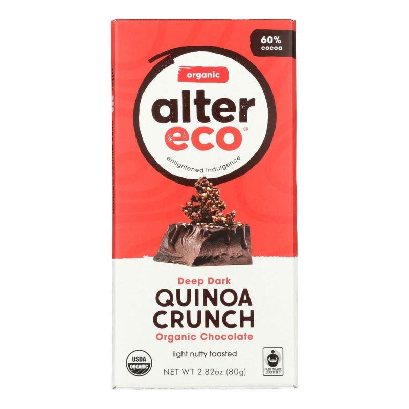Alter Eco Chocolate Dark Quinoa (12X2.82Oz )