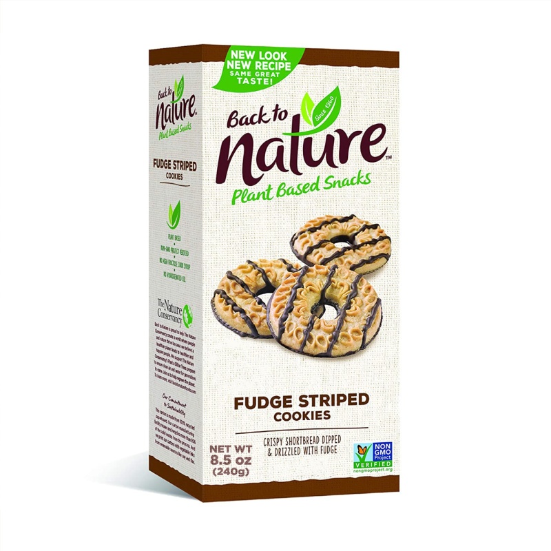 Back To Nature Cookies Fudge Striped (6X8.5 Oz)