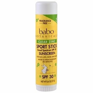 Babo Botanicals Clear Zinc Sport Stick Unscented Spf 30 .6 Oz (12 Pack)