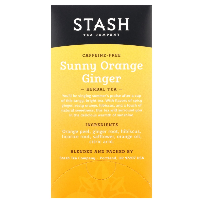 Stash Herbal Tea Sunny Orange And Ginger (6X18 Bag )