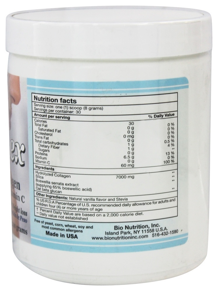Bio Nutrition Colla-Flex Hydrolyzed Collagen Natural Vanilla (1X240 G)