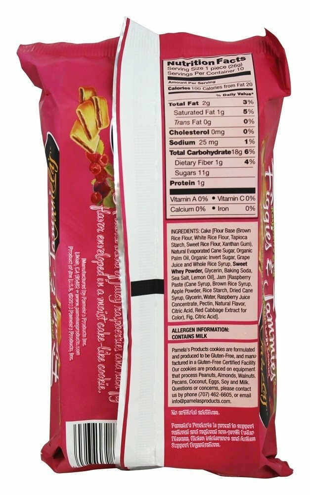 Pamelas Products Pam Raspberry And Fig Bar 6x9 Oz