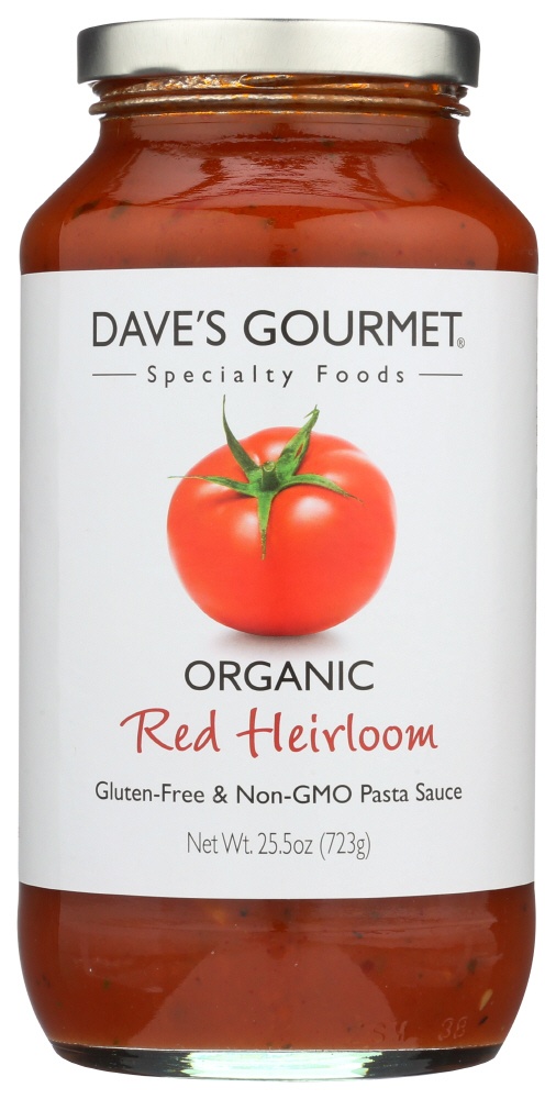Dave's Gourmet Red Heirloom Pasta Sauce 6x25.5 Oz Jar