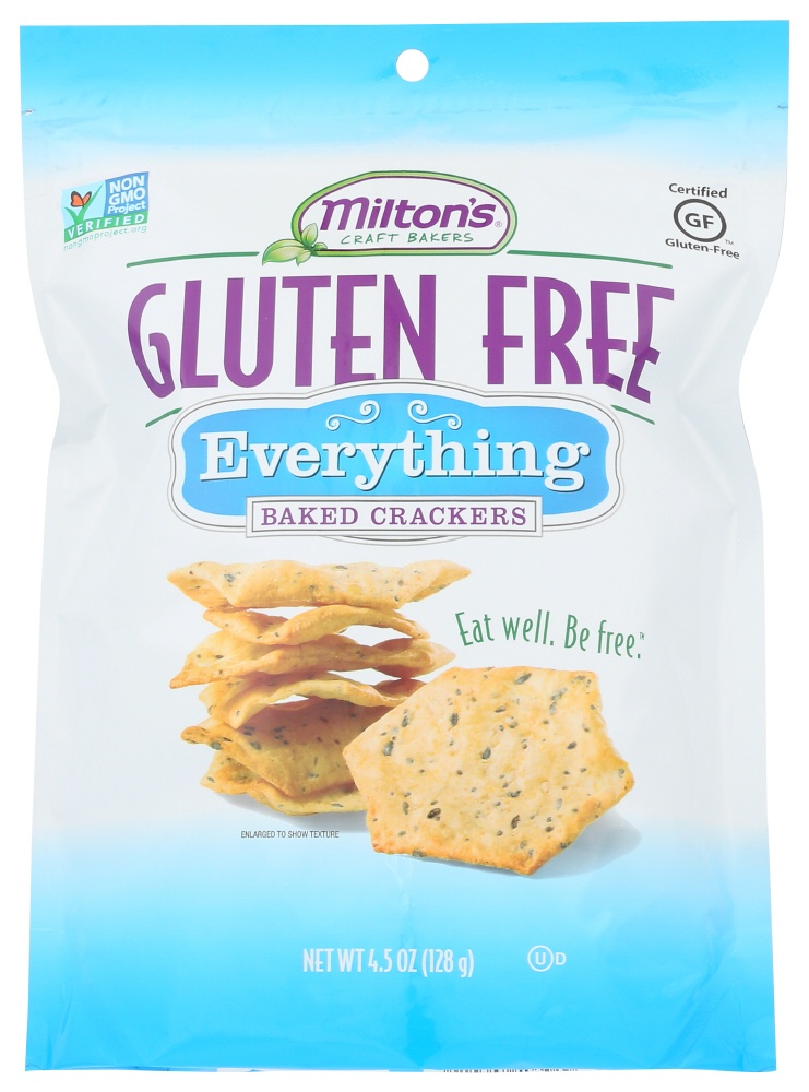Milton's Gluten Free Baked Crackers Everything (12X4.5 Oz)