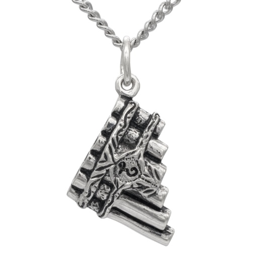 Eolian Talent Pipes Necklace, Corner Hanging - Badalijewelry
