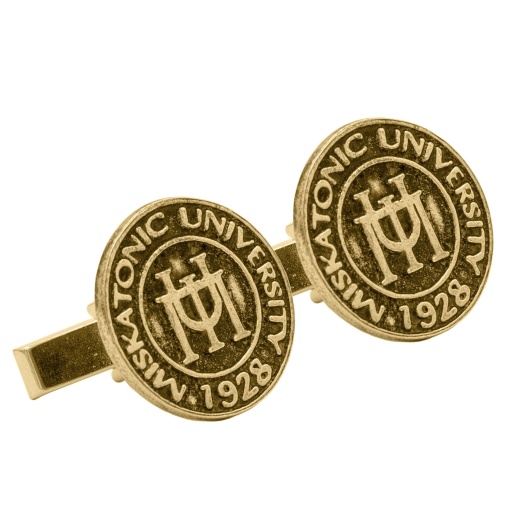 Gold Miskatonic University Cufflinks