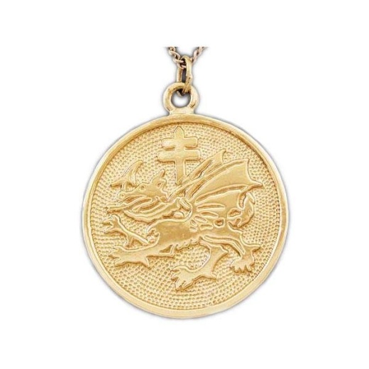 Gold Order Of The Dragon Pendant - Badalijewelry