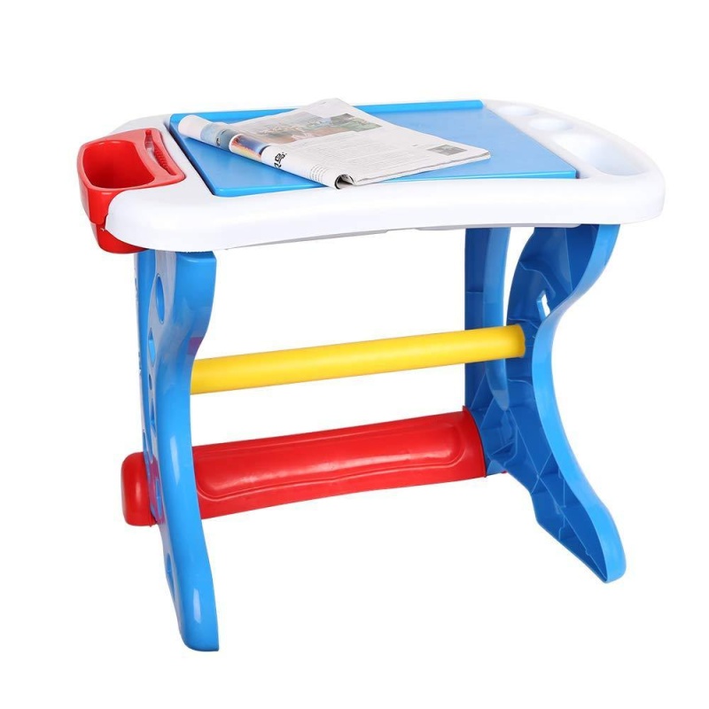 (Out Of Stock) Deluxe Preschool Toys Learning Painting Desk Writing Board With Kids Chair And Easel