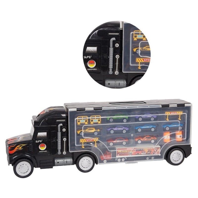 (Out Of Stock) Transporter Vehicle With Die Cast Metal Truck Car