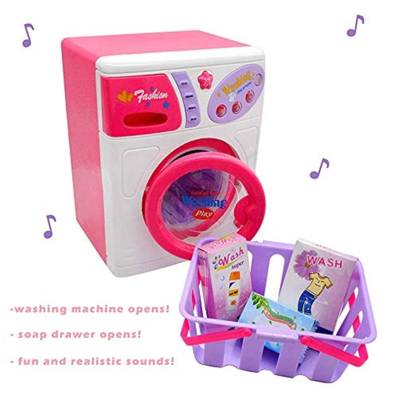 (Out Of Stock) Housekeeping Playset Electric Iron& Washing Machine For Kids