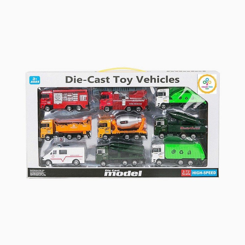 Diecast Cars Playset Mini Toy Pretend Play Mini Race Car Toy