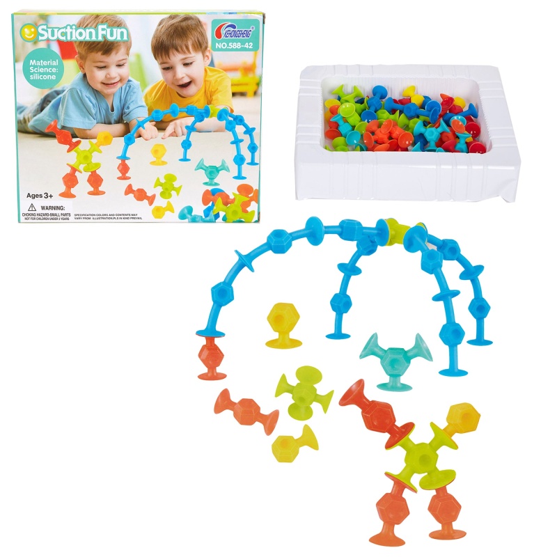 Baby Building Blocks Colorful Security Silicone Building Toy