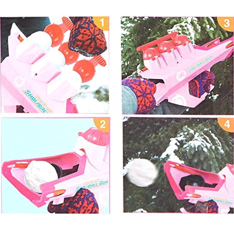 Snowball Launcher | Winter Sonwball Gun Sport Game, Pink