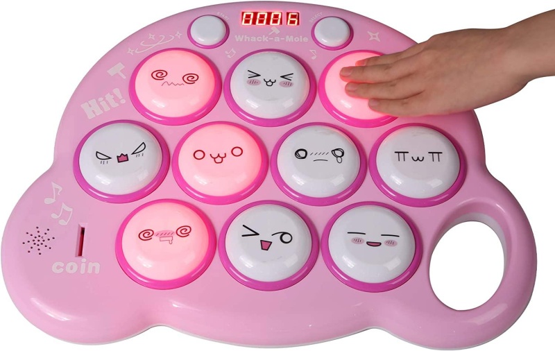 (Out Of Stock) Kids Hands Whack A Mole Game Toddlers Educational Interactive Toys For Ages 3+, Pink