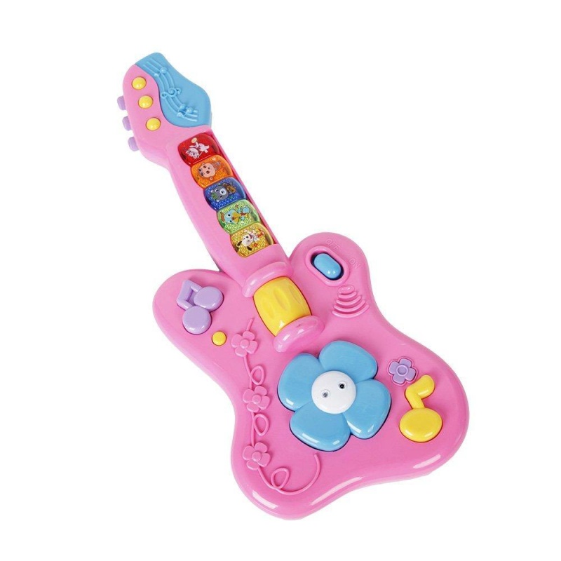 Mini Cartoon Electronic Guitar Musical Instrument Kids Educational Playing Toy