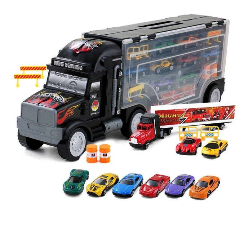 Transporter Vehicle With Die Cast Metal Truck Car