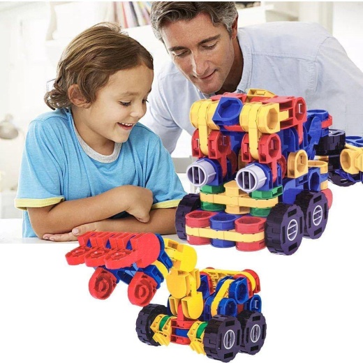 Novelty Design DIY 3D Building Blocks Vehicle Set