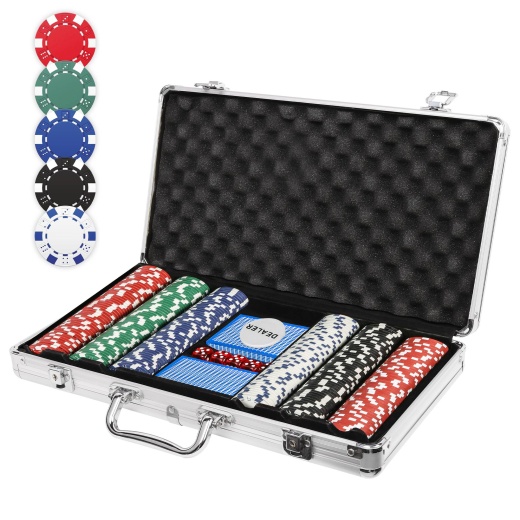 300 Poker Chip Set - 11.5 Gram Poker Set Casino Clay Poker Chips Sets With Case