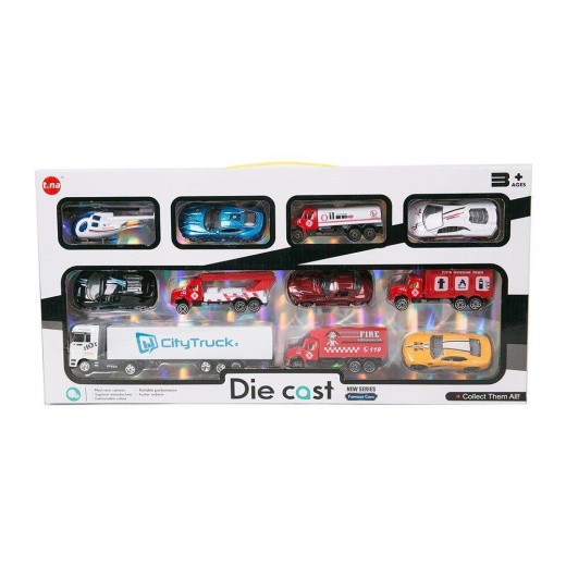 Bosonshop Mini Sliding Alloy Car Vehicle Model Set