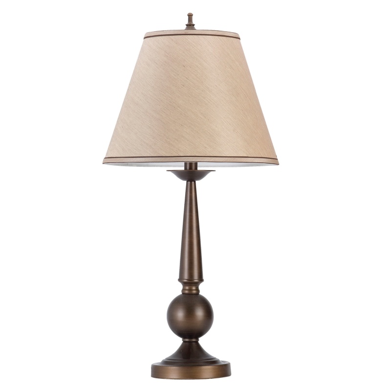 Immaculate Traditional Bronze Table Lamp Set of 2