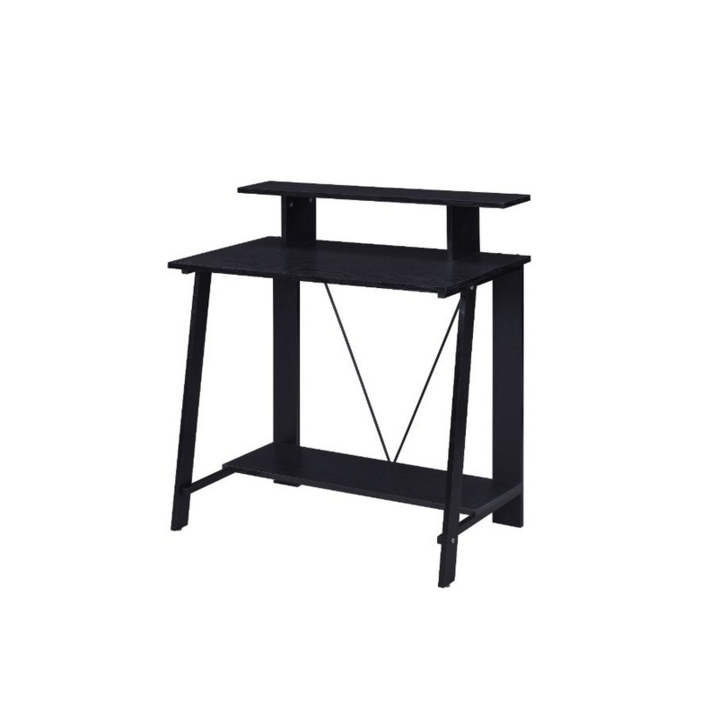 Writing Desk With V Shaped Frame, Black