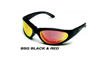 Body Specs Bsg Black W/ Crimson Red Lens