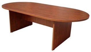 Boss 71W X 35D Race Track Conference Table, Cherry