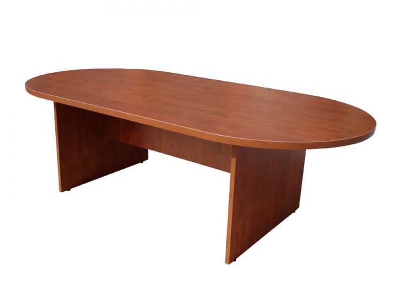 Boss 71W X 35D Race Track Conference Table, Cherry