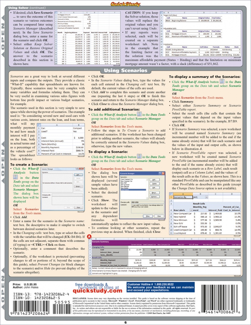 Quickstudy | Excel Advanced Laminated Reference Guide