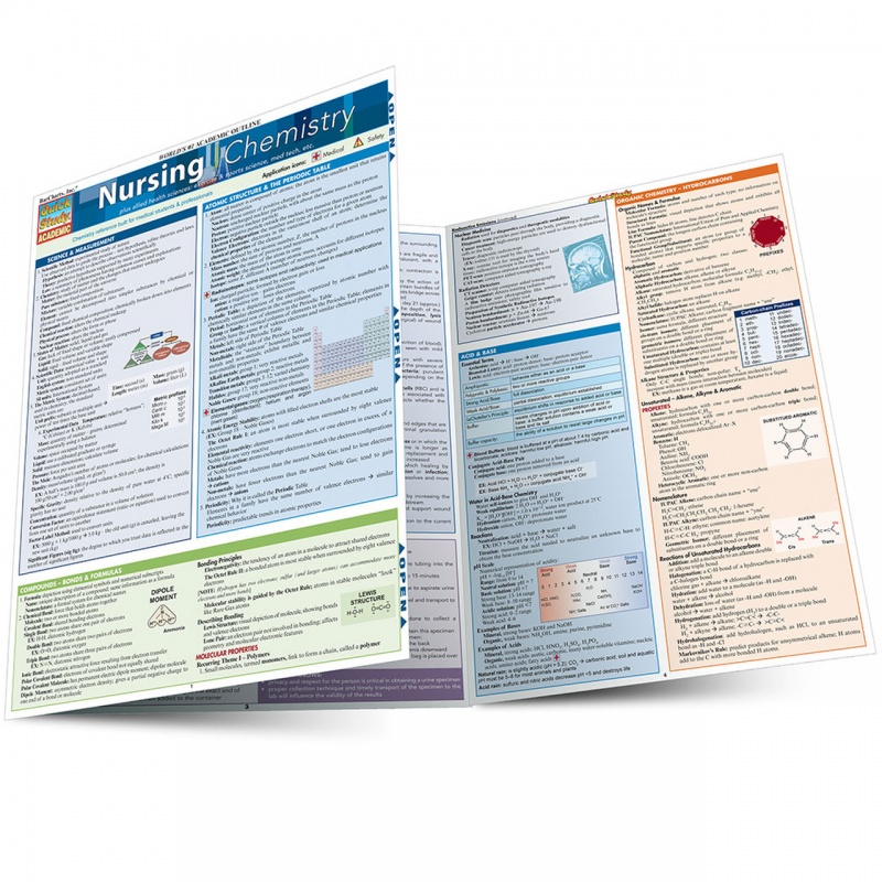 Quickstudy | Nursing Chemistry Laminated Study Guide