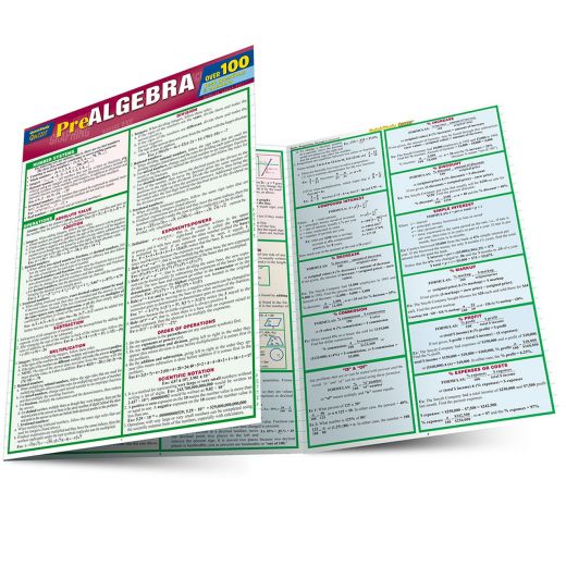 Quick Study Laminated Reference Guide - Pre Algebra
