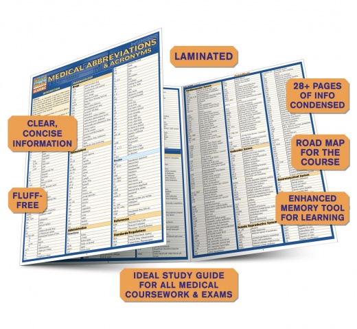 Buy Quickstudy Medical Abbreviations & Acronyms Reference