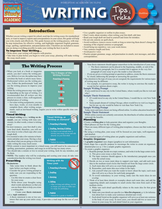 Legal Writing : QuickStudy Laminated Reference Guide (Other) 