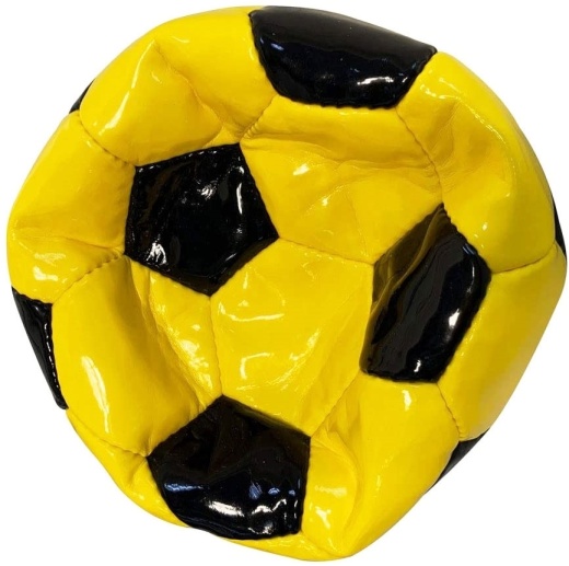Bulk Deflated Gold Yellow Black Classic Traditional Soccer Balls