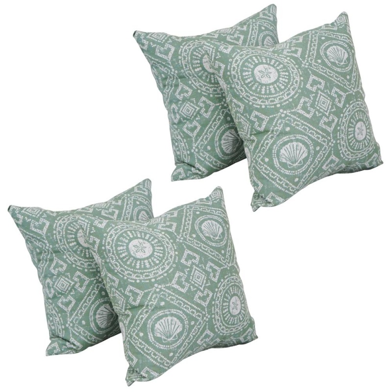 17-Inch Jacquard Throw Pillows With Inserts (Set Of 4) 9910-S4-Id-144