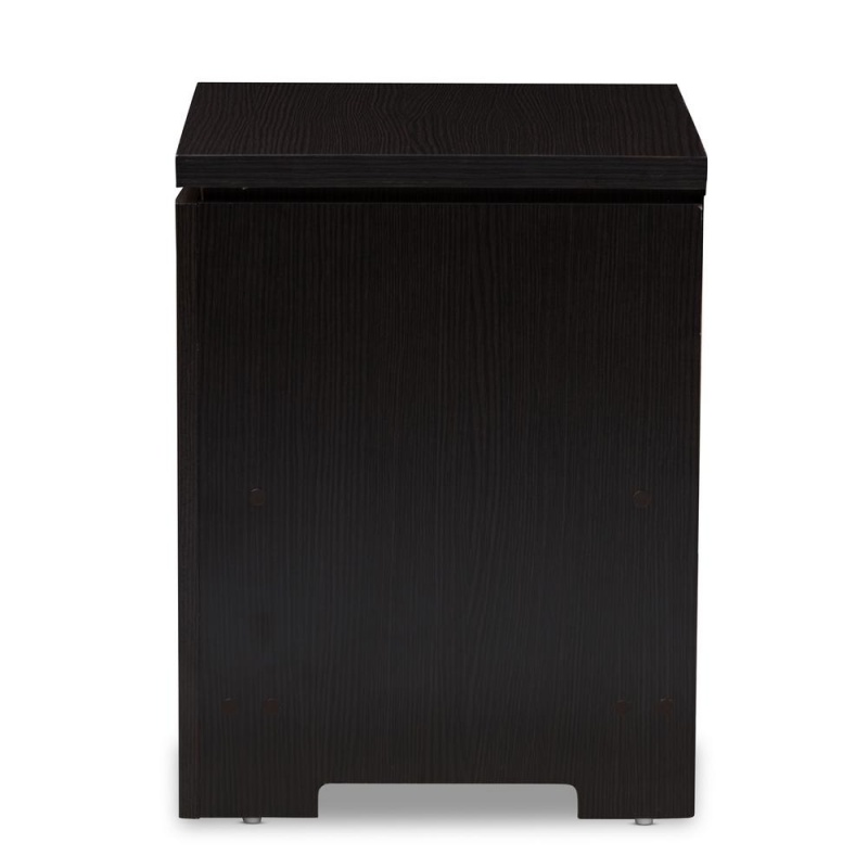 Bienna Modern And Contemporary Wenge Brown Finished 1-Drawer Nightstand
